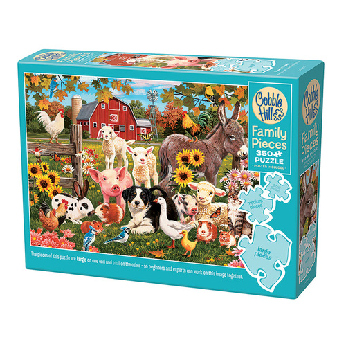 Cobble Hill Family Farm Family Pieces Jigsaw Puzzle 350pcs (COB47037)