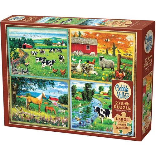 Cobble Hill Country Friends Jigsaw Puzzle incl Poster Large 275pcs (COB48002)