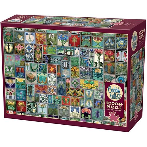 Cobble Hill Tilework Jigsaw Puzzle incl Poster 2000 Pieces (COB49017)