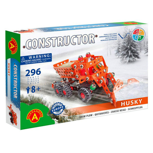 Alexander Constructor Husky Snow Plough Toy for Ages 8+ 296pcs (CON014884)