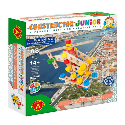 Alexander Constructor Junior Helicopter Toy for Ages 4+ 68pcs (CON021530)