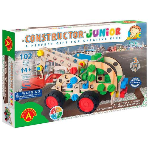 Alexander Constructor Junior 3-in-1 Crane Truck Toy 102pcs (CON021578)