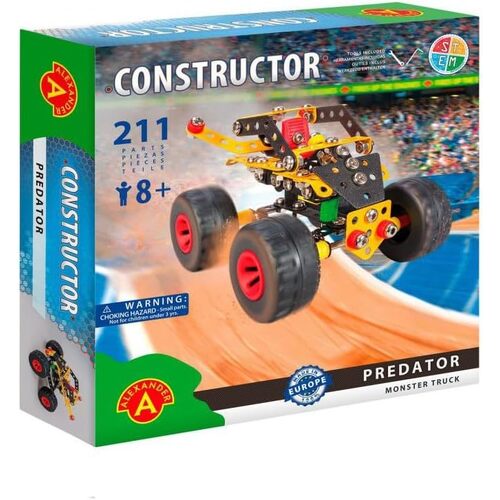 Alexander Constructor Predator Monster Truck Toy for Ages 8+ 211pcs (CON021806)