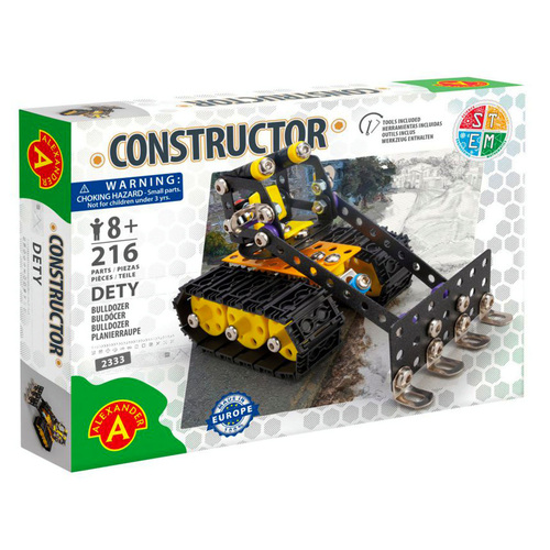 Alexander Constructor Dety Bulldozer Toy for Ages 8+ 216pcs (CON023336)