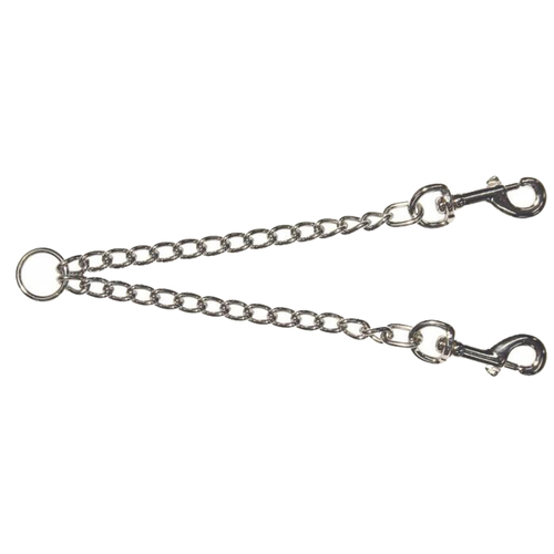 Prestige Pet Two-Dog Chrome Plated Chain Coupler for Dogs 3.5mm x 61cm