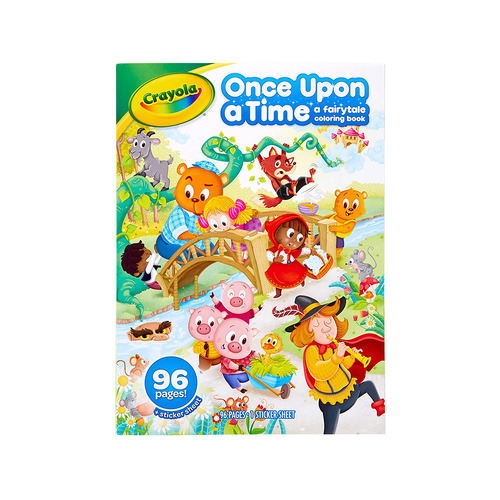 Crayola Once Upon A Time Colouring Book + Sticker Sheet (CRA04-1080)