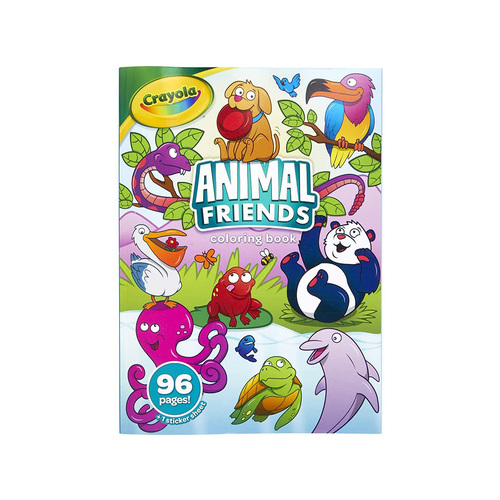 Crayola Animal Friends Colouring Book +1 Sticker Sheet (CRA04-2637)