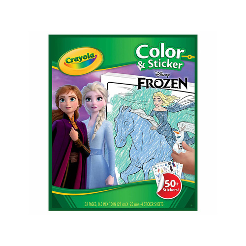 Crayola Disney Frozen Color & Sticker Book 50+ Stickers 32 Pages (CRA04-2692)