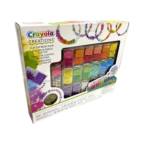 Crayola Creations Flip Top Bead Shop for Ages 8+ (CRA04-2963)