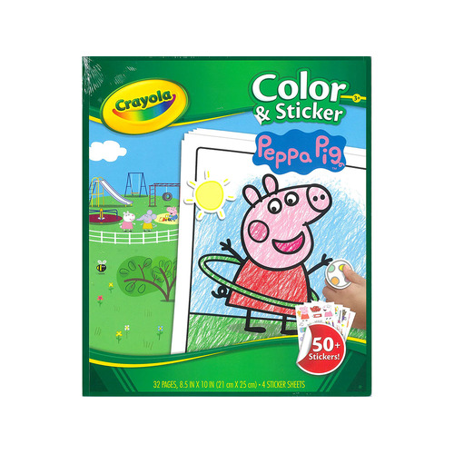 Crayola Peppa Pig Color & Sticker 50+ Stickers 32 Pages (CRA04-5847)