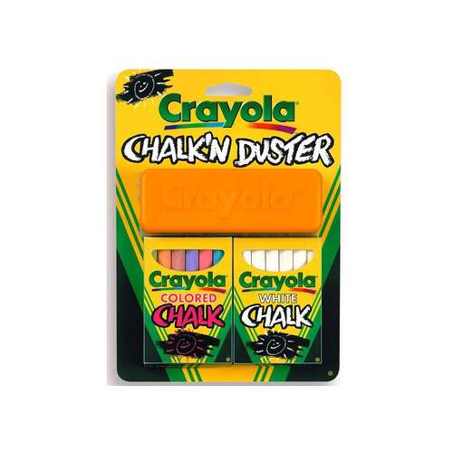 Crayola Chalk N Duster Blister Pack for Ages 4+ (CRA51-6009)