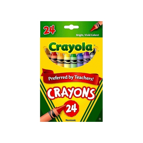 Crayola Tuck Box Crayons Non-Toxic for Kids 24 Pack (CRA52-24)