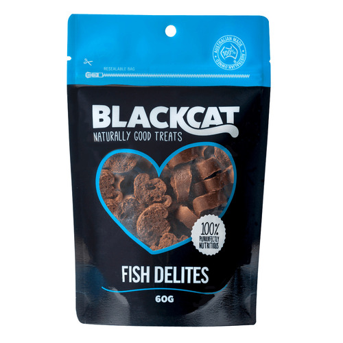 Blackcat Cat Natural Tasty Treats Fish Delites 60g