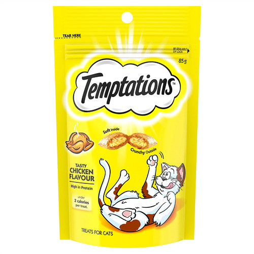 Temptations High Protein Cat Treats Tasty Chicken 5 x 180g