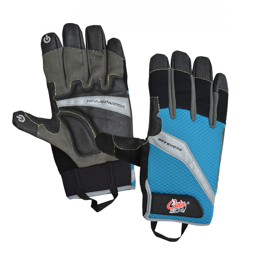 Cuda Kevlar Armor Cut-Resistant Palms Offshore Gloves XL (CU-18361-001)