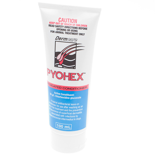 Dermcare Pyohex Medicated Dogs Treatment Conditioner 100ml 