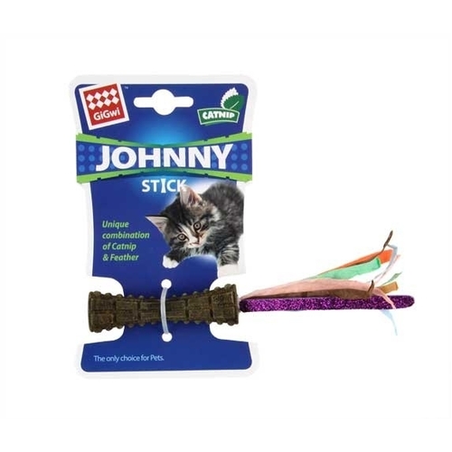 Gigwi Johnny Stick Catnip With Colour Paper Interactive Cat Toy 