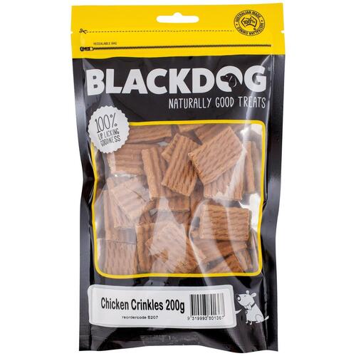 Blackdog Chicken Crinkles Dog Training Treats 200g