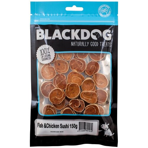 Blackdog Fish & Chicken Sushi Natural Dog Chew Treats 150g