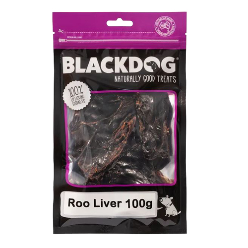 Blackdog Roo Liver Natural Dog Chew Treats 100g