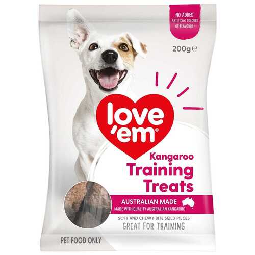 Love Em Dog Food Kangaroo Training Mini Treats 200g