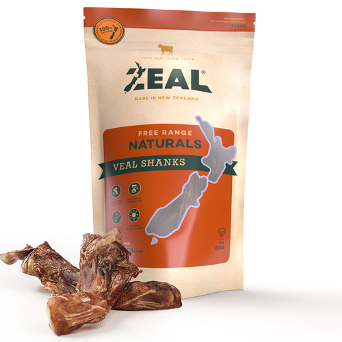 Zeal Free Range Naturals Veal Shanks Dog Cat Treat 125g 