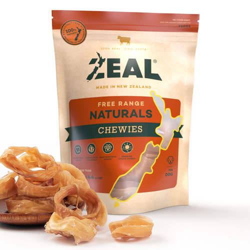 Zeal Free Range Naturals Chewies Dog Cat Treat 125g 