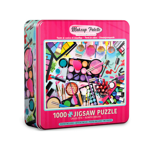 Eurographics Makeup Pallete Jigsaw Puzzle in Tin 1000 Pieces (EUR05641)