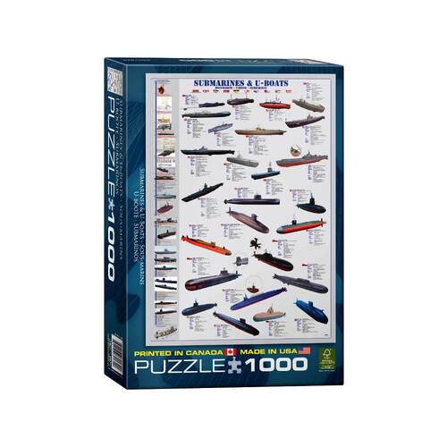 Eurographics Submarines & U-Boats Jigsaw Puzzle 1000 Pieces (EUR60132)