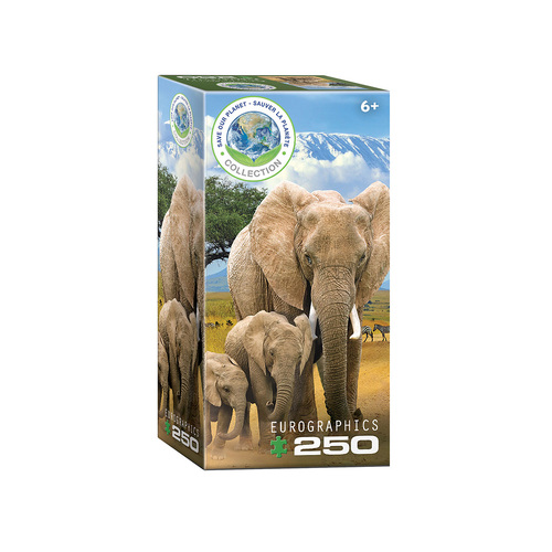 Eurographics Save Our Planet Collection Elephants Jigsaw Puzzle 250pc (EUR65787)