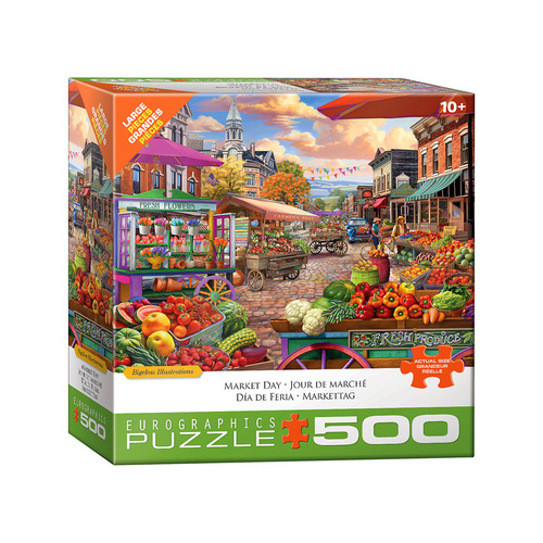 Eurographics Market Day Jigsaw Puzzle Large 500 Pieces (EUR65860)