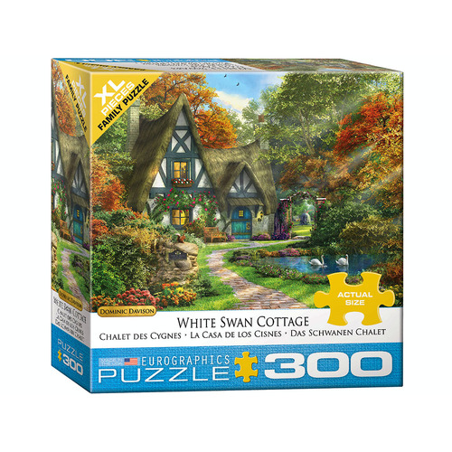 Eurographics White Swan Cottage Family Jigsaw Puzzle XL 300 Pieces (EUR80977)