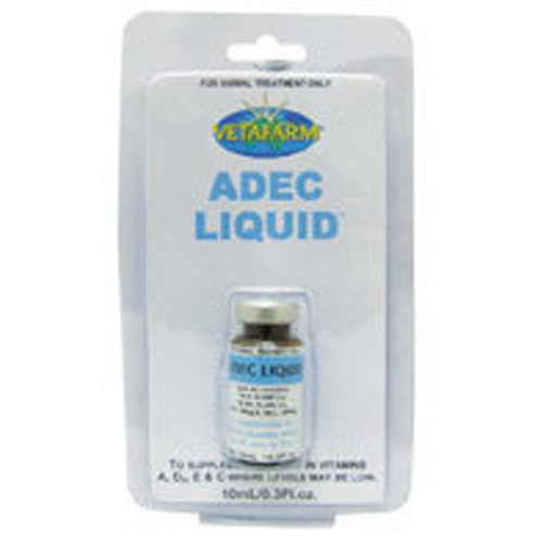 Vetafarm Adec High Potency Liquid Low Dose Vitamin for Birds 10ml 