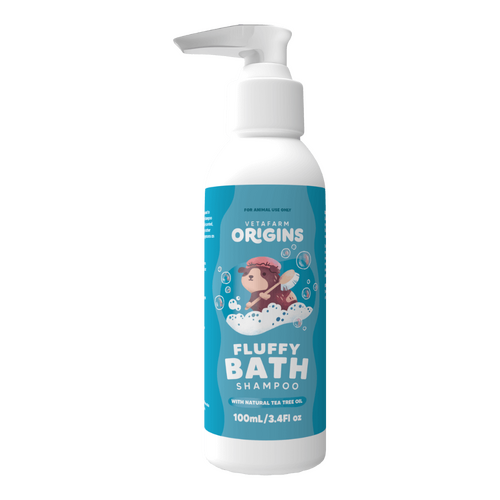 Vetafarm Origins Fluffy Bath Rat Guinea Pig Rabbit Shampoo 100ml 