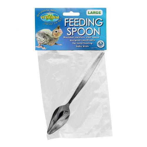 Vetafarm Stainless Steel Moulded Feeding Spoon Large