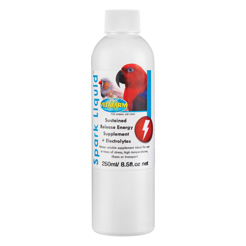 Vetafarm Spark Liquid Concentrate Energy Electrolyte Bird 250ml 