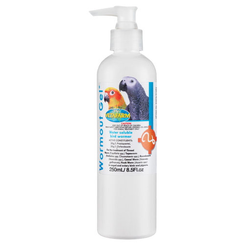 Vetafarm Wormout Gel All Wormer for Birds & Pigeon 250ml 