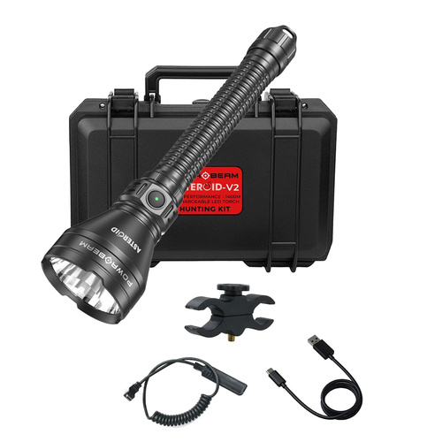 Powa Beam Asteroid-V2 Rechargeable LED Torch Hunters Kit (F-HKAV2)