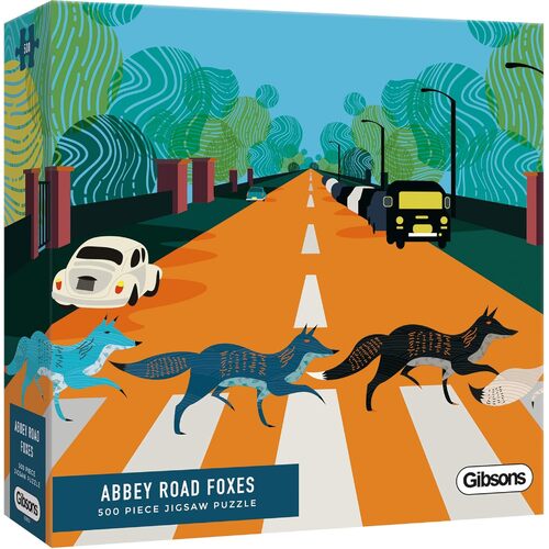 Gibsons Abbey Road Foxes Jigsaw Puzzle 500 Pieces (GIB036053)