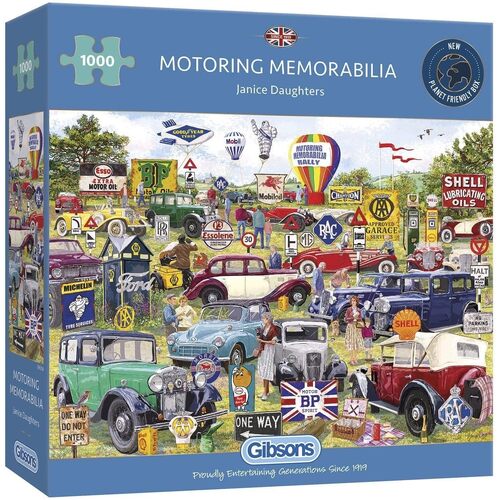 Gibsons Motoring Memorabilia Jigsaw Puzzle 1000 Pieces (GIB063066)