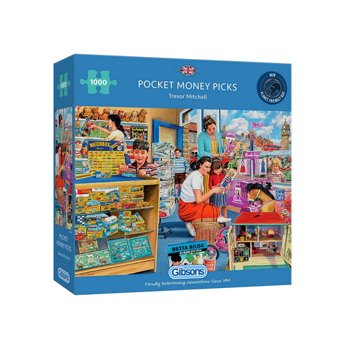 Gibsons Pocket Money Picks by Trevor Mitchell Jigsaw Puzzle 1000pcs (GIB063455)