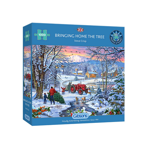 Gibsons Bring Home the Tree by Steve Crisp Jigsaw Puzzle 1000pcs (GIB063523)