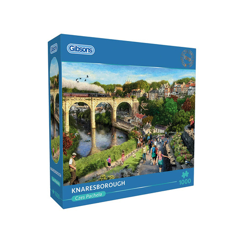 Gibsons Knaresborough by Czes Pachela Jigsaw Puzzle 1000 Pieces (GIB063998)