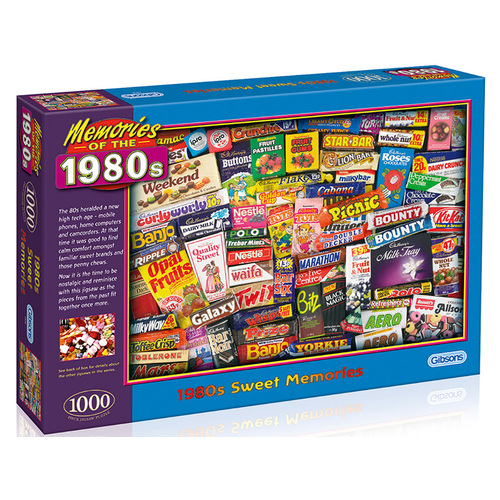 Gibsons 1980s Sweet Memories Jigsaw Puzzle 1000 Pieces (GIB070309)