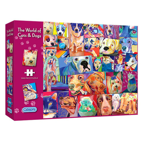 Gibsons The World of Cats & Dogs Jigsaw Puzzle 1000 Pieces (GIB071368)