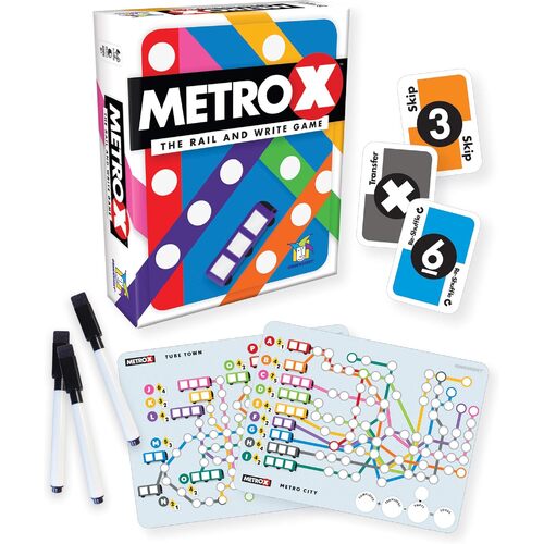 Gamewright Metro X The Rail & Write Family Board Game (GWI117)