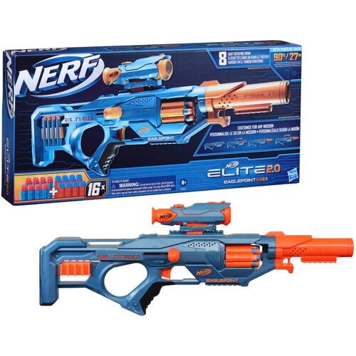 Hasbro Nerf Elite 2.0 Eaglepoint RD-8 Blaster for Ages 8+ (HASF0423)