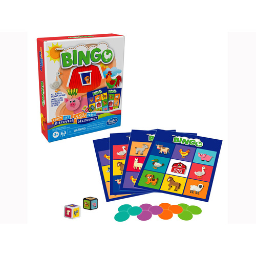 Hasbro Bingo Ready Set Discover 2-4 Players Ages 3+ (HASF1401)