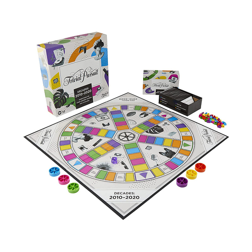 Hasbro Trivial Pursuit Decades 2010-2020 Board Game 2-6 Players (HASF2706)