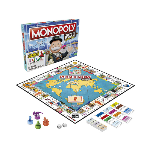 Hasbro Monopoly Travel World Tour Dry-Erase Game Board (HASF4007)